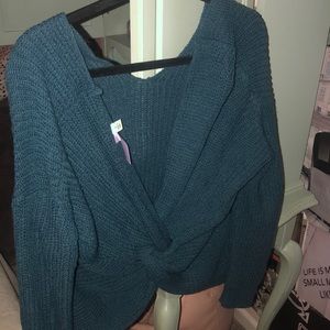 Open Back Sweater
